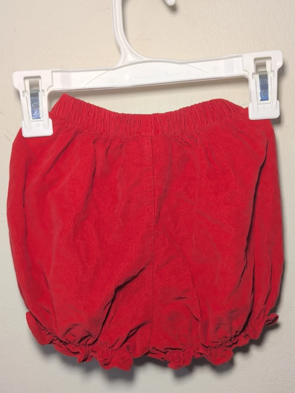 Shrimp & Grits Kids 100% Cotton Set White Button Down Red Corduroy Shorts 2T